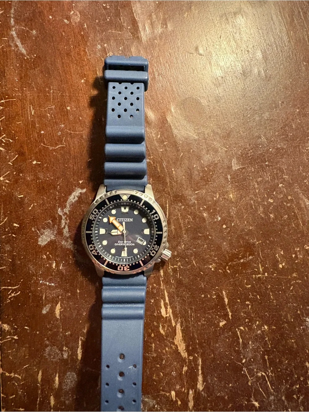 Citizen Promaster Eco-Drive Diver 200m Blue Dial 44mm Date Rubber Strap - Picture 3 of 9